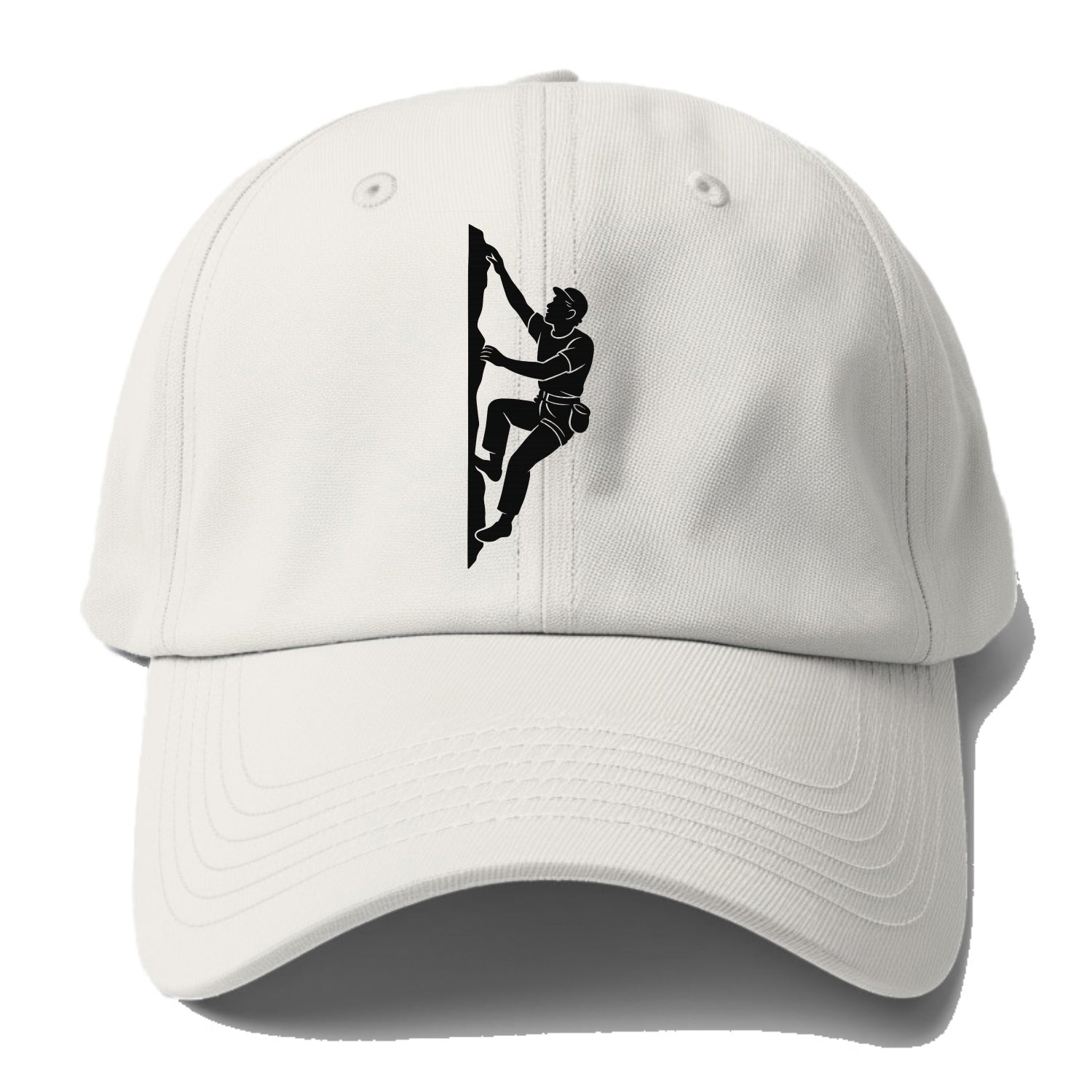 Rock climber reaching for the next hold - Baseball Cap - Off White
