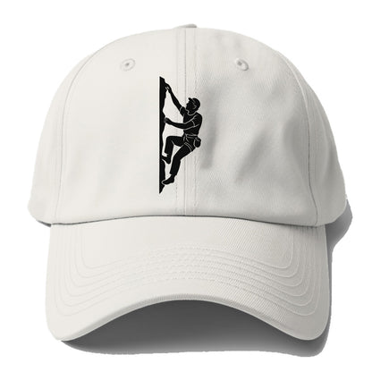 Rock climber reaching for the next hold - Baseball Cap - Off White