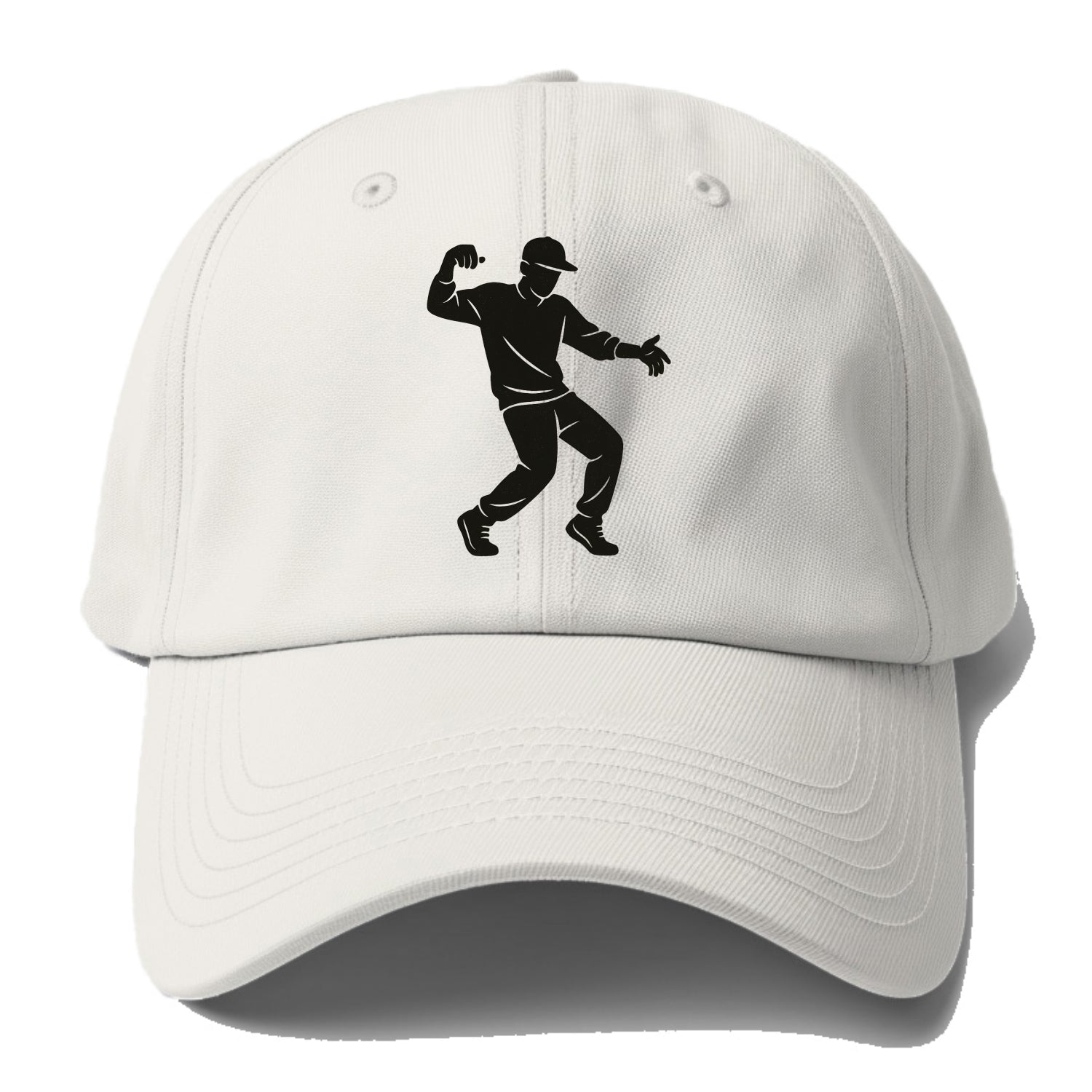 Hip-hop dancer popping and locking - Baseball Cap - Off White