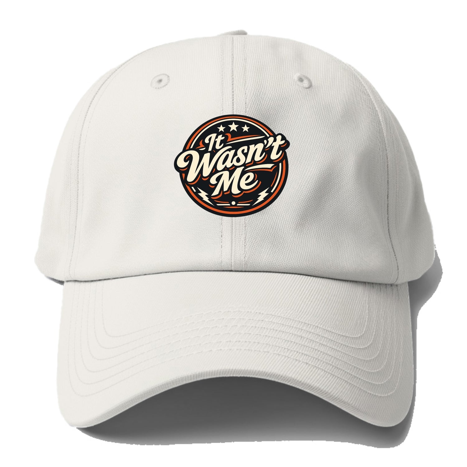 Unapologetic Rebel Emblem - Baseball Cap For Big Heads - Off White