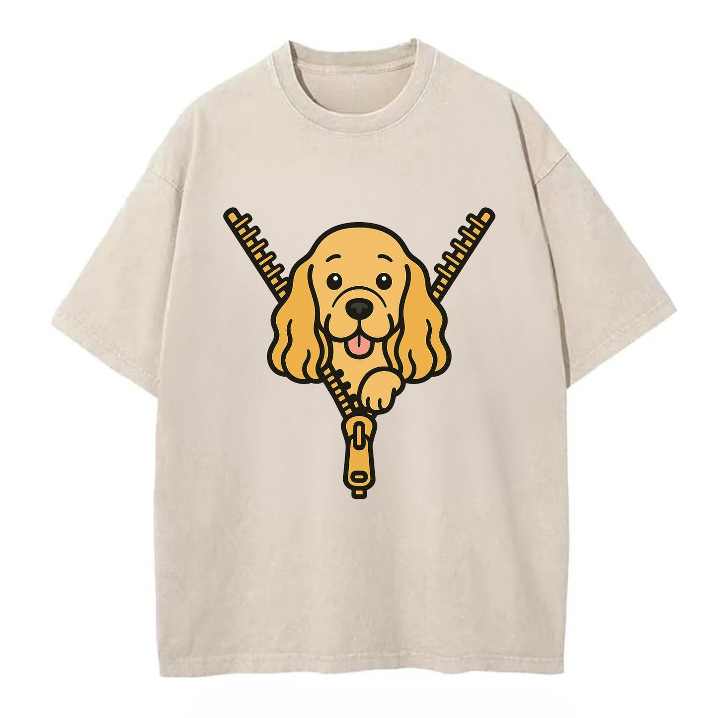 Cocker Spaniel - Vintage T-shirt - Off White
