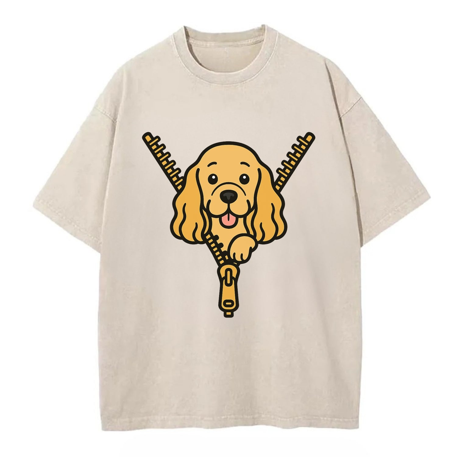 Cocker Spaniel - Vintage T-shirt - Off White
