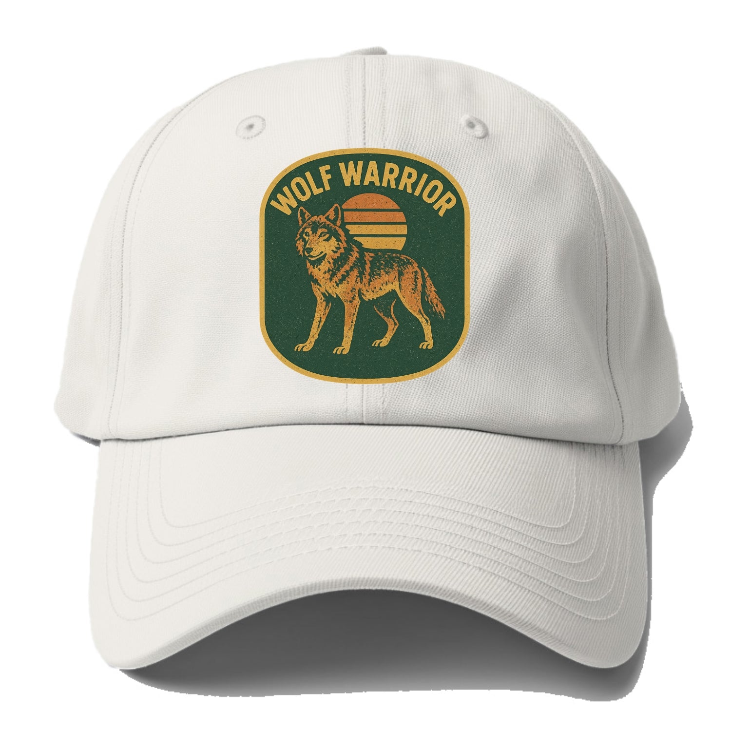 Wolf Warrior  - Baseball Cap - Off White