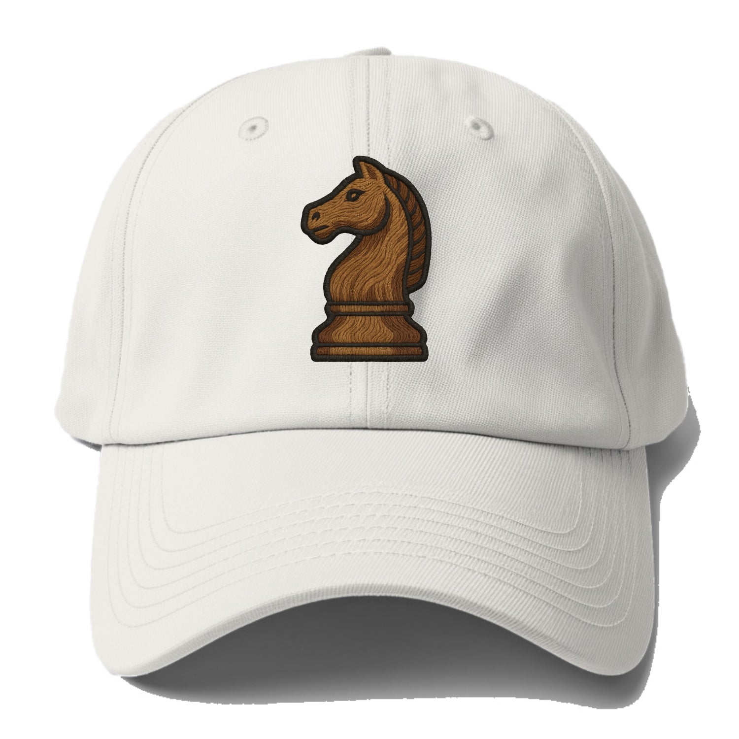 Chess Knight  - Baseball Cap - Off White