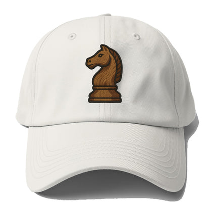 Chess Knight  - Baseball Cap - Off White