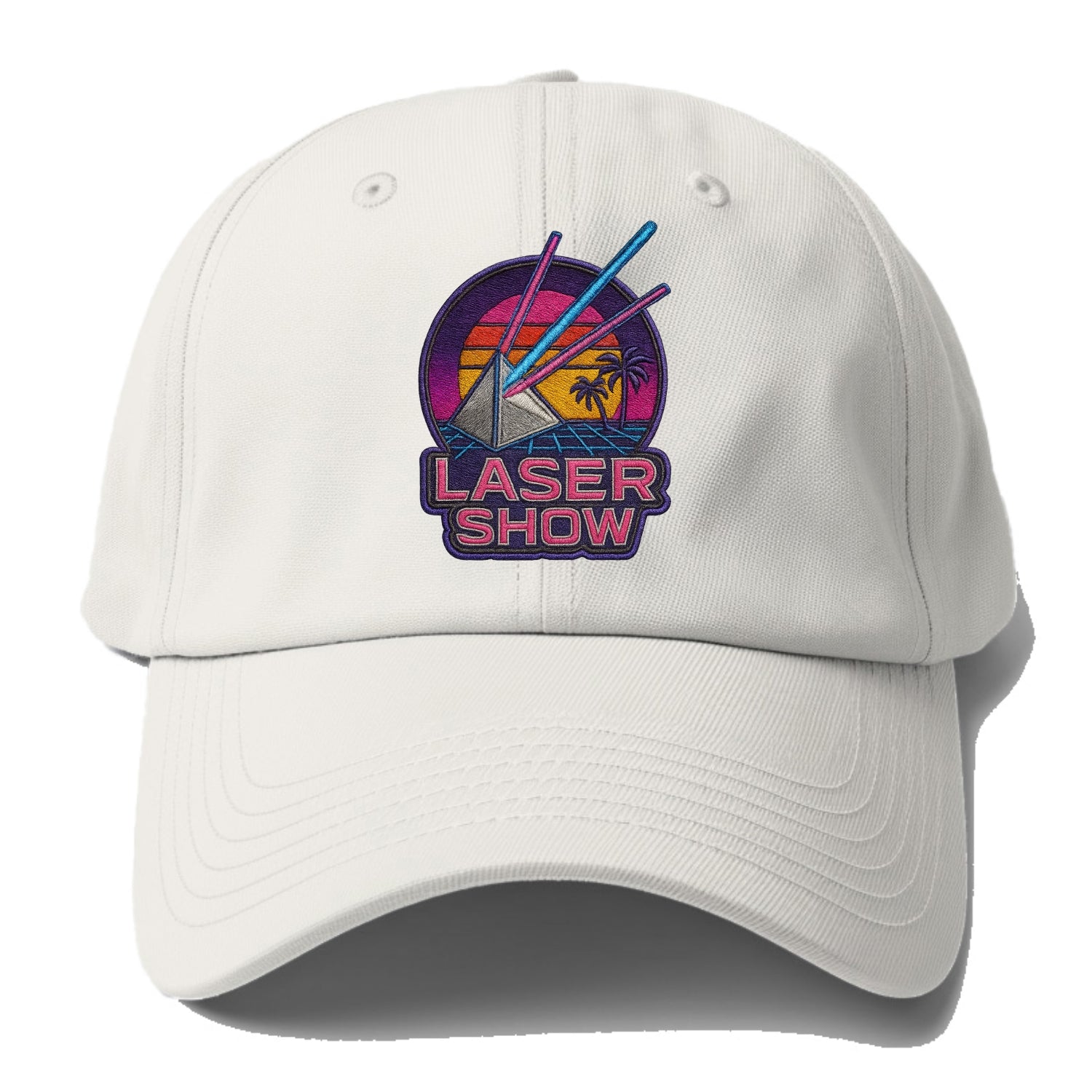 Laser Show - Baseball Cap For Big Heads - Off White