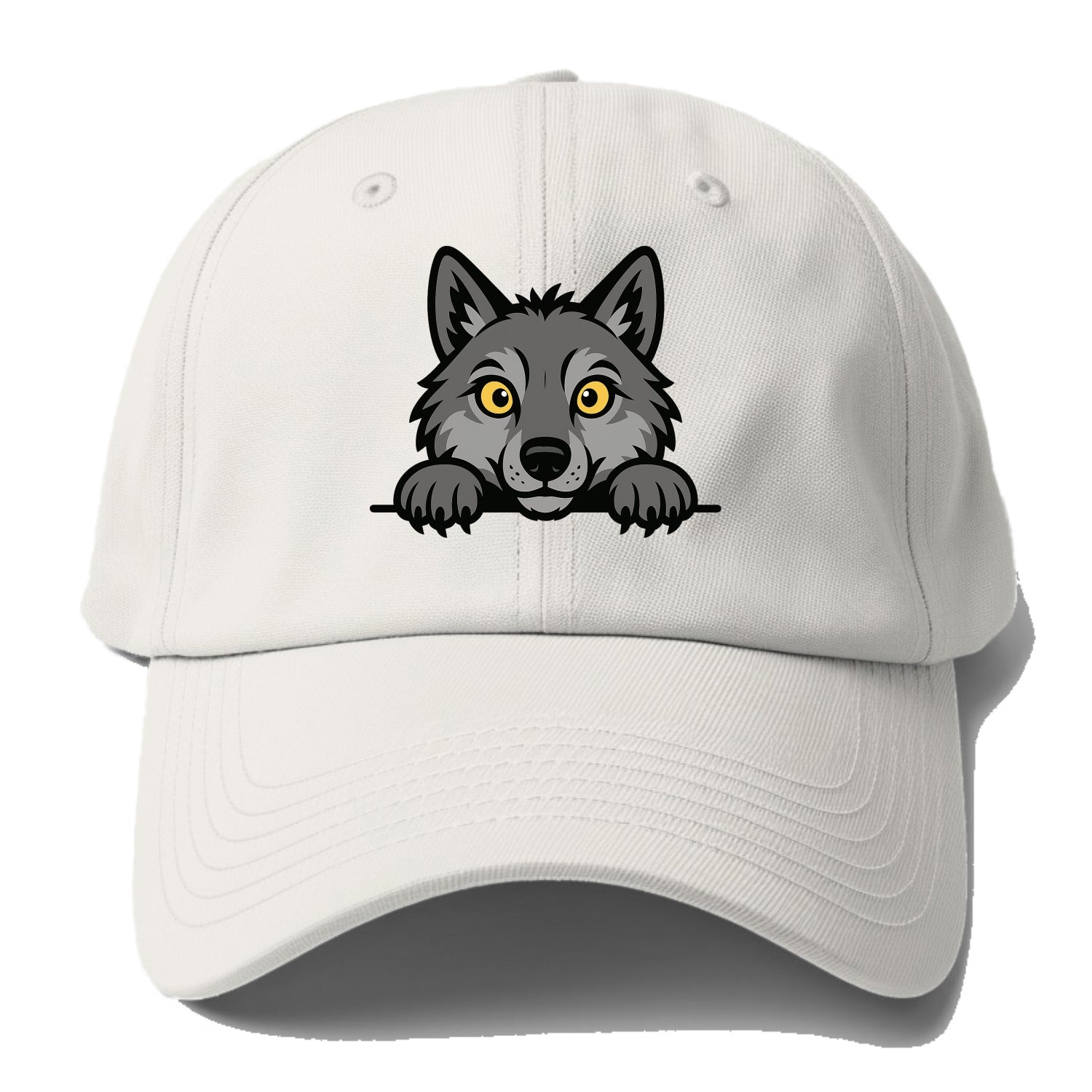 Wolf  - Baseball Cap - Off White