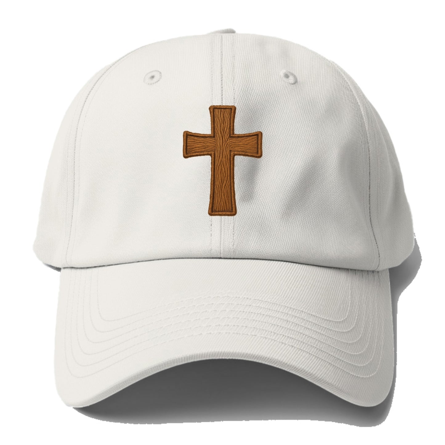 Carved Cross  - Baseball Cap For Big Heads - Off White