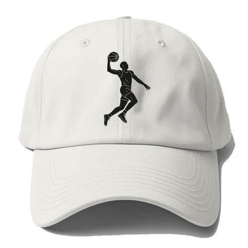 Basketball player dunking silhouette - Baseball Cap