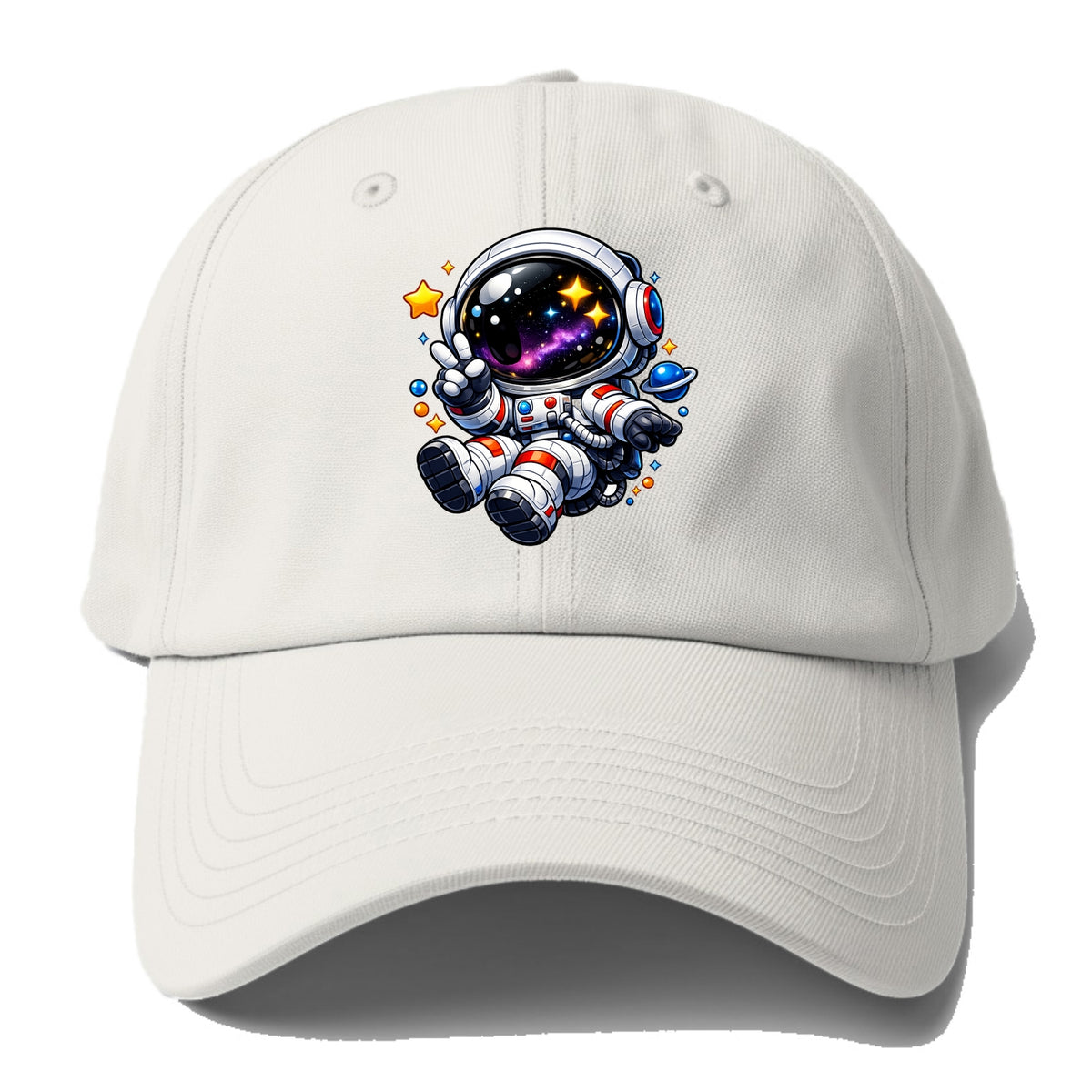 Space Explorer - Baseball Cap - Off White