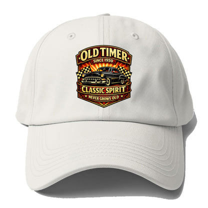 Old Timer Classic Spirit - Baseball Cap For Big Heads - Off White