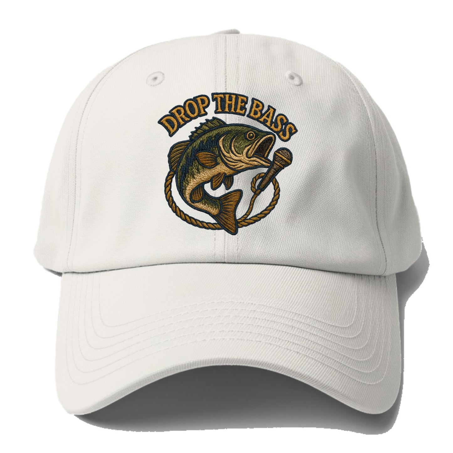 Drop The Bass  - Baseball Cap - Off White