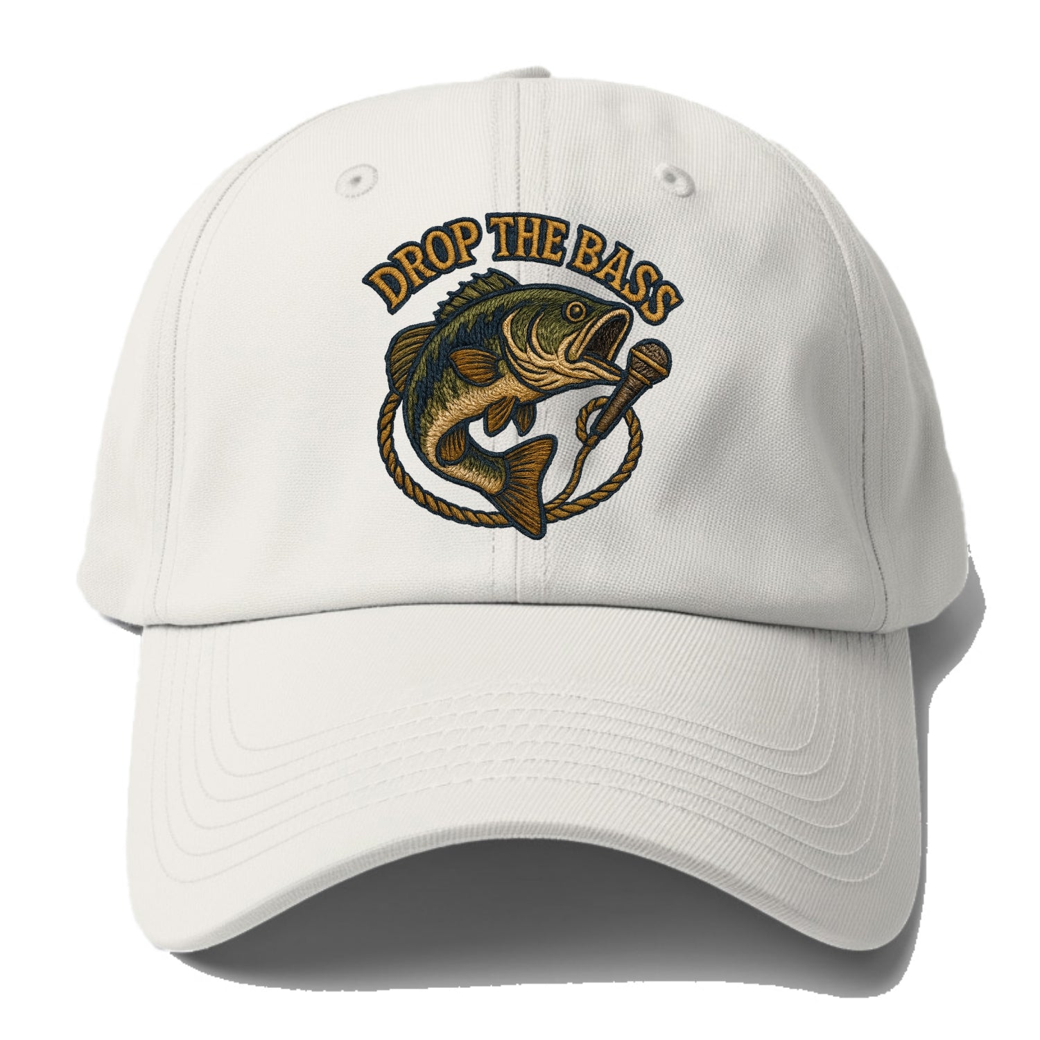 Drop The Bass  - Baseball Cap - Off White