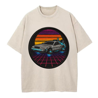 Retro Future - Vintage T-shirt - Off White