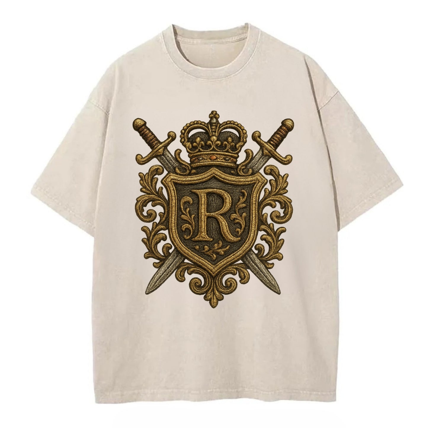 Royal Crest  - Vintage T-shirt - Off White