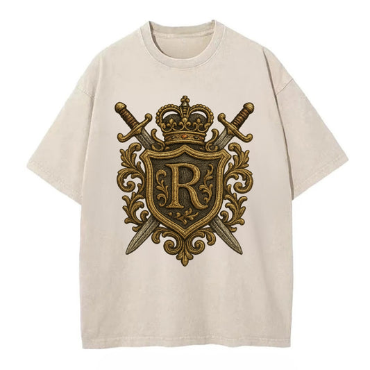 Royal Crest  - Vintage T-shirt - Off White