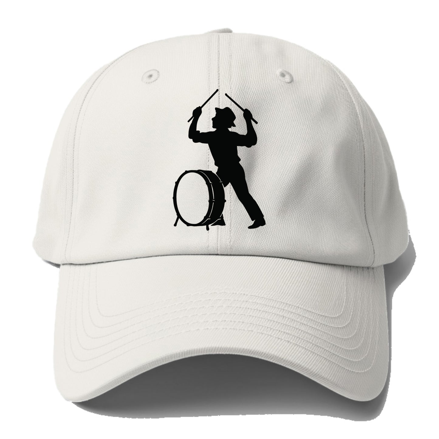 Drummer with drumsticks raised high - Baseball Cap For Big Heads - Off White