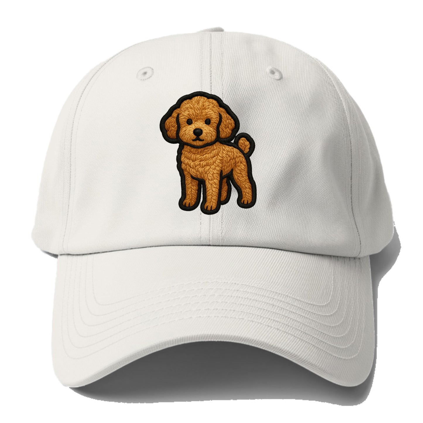 Toy Poodle - Trendy miniature design wit - Baseball Cap - Off White