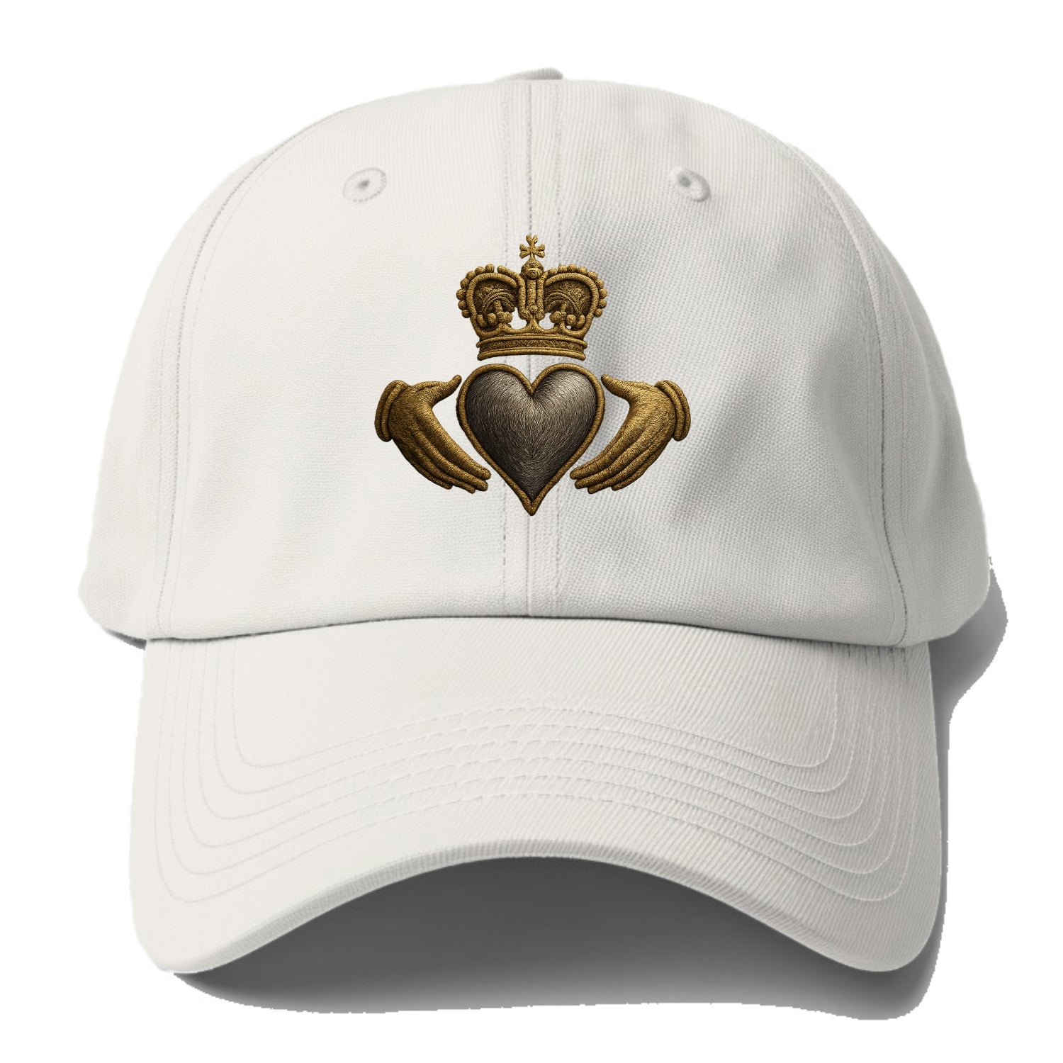 Claddagh Symbol  - Baseball Cap - Off White