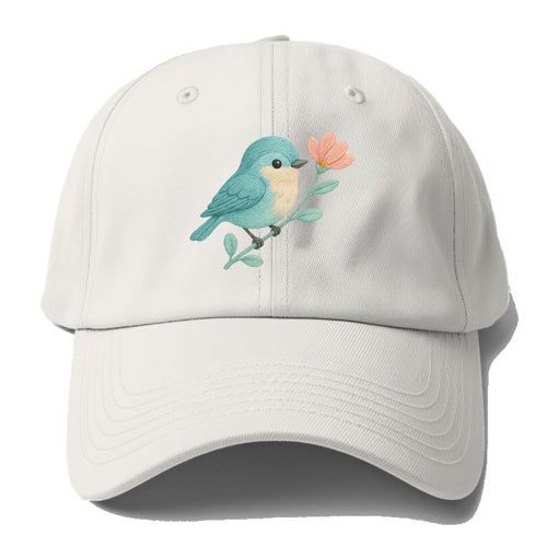 Aqua Chickadee - Baseball Cap For Big Heads