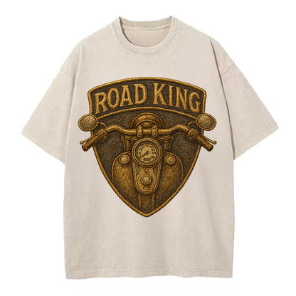 Road King  - Vintage T-shirt - Off White