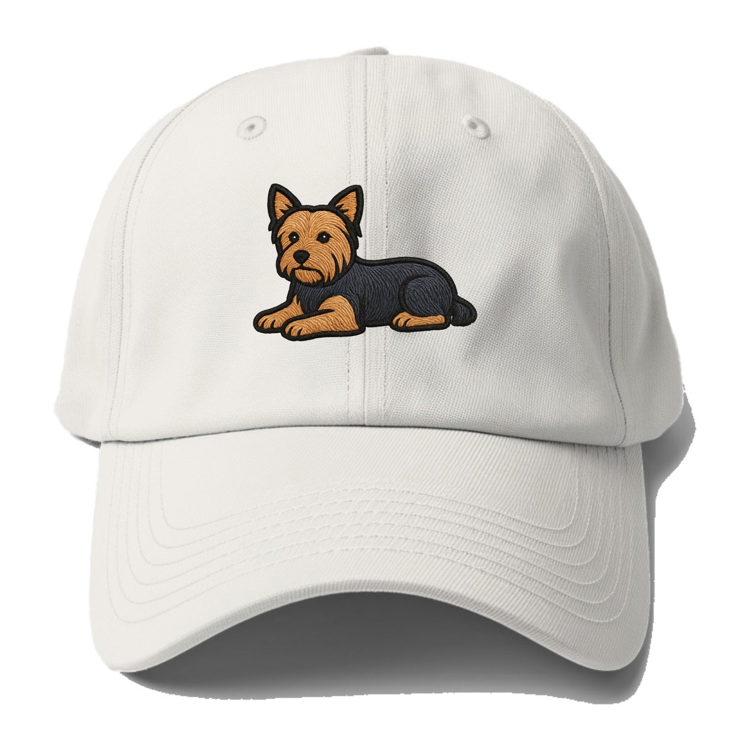 Yorkshire Terrier - Blue and tan relaxed Baseball Cap - Off White