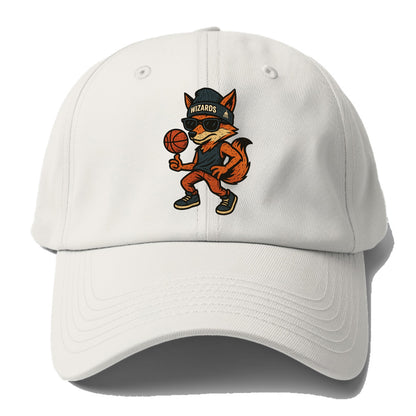 Washington Fox wearing Wizards beanie with capitol patch and wayfarer - Baseball Cap For Big Heads - Off White