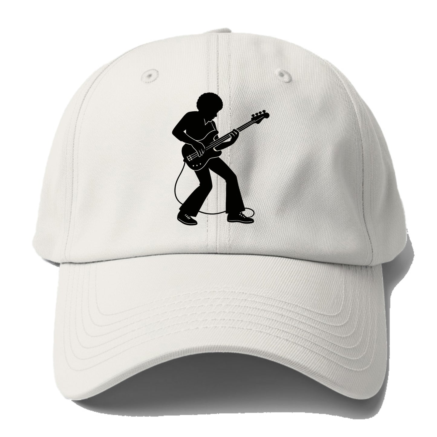 Bass guitarist slap technique - Baseball Cap - Off White