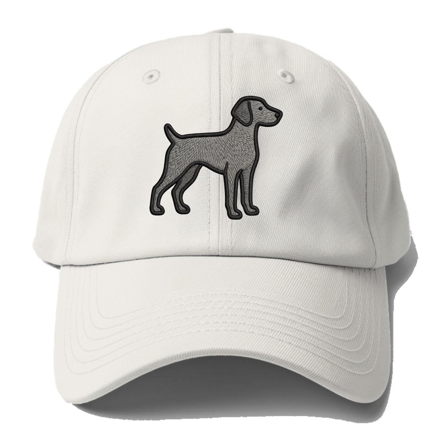 Weimaraner - Trendy gray ghost design wi - Baseball Cap - Off White