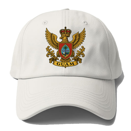 Guam Heritage Badge  - Baseball Cap For Big Heads - Off White