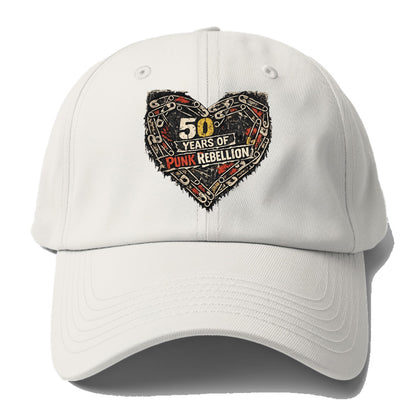 SAFETY PIN LOVE | Heart made of safety pins | Punk romance | DIY - Baseball Cap For Big Heads - Off White