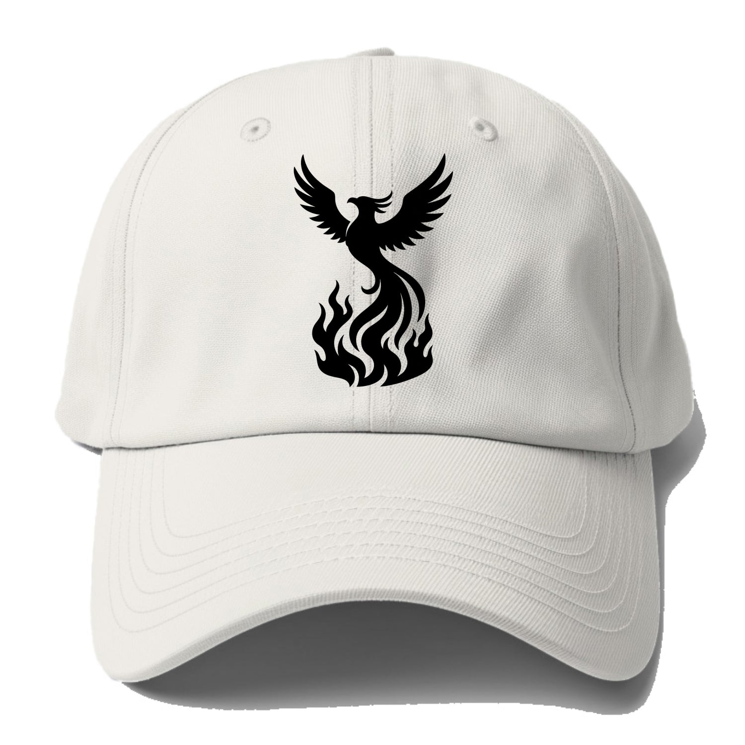 Phoenix rising from flames - Baseball Cap For Big Heads - Off White