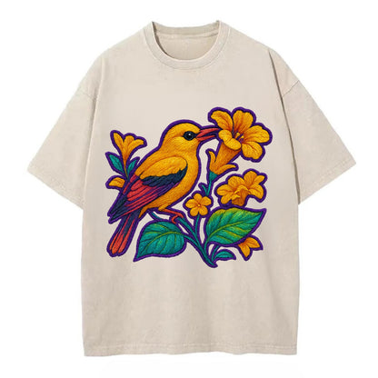 Golden Oriole - Vintage T-shirt - Off White