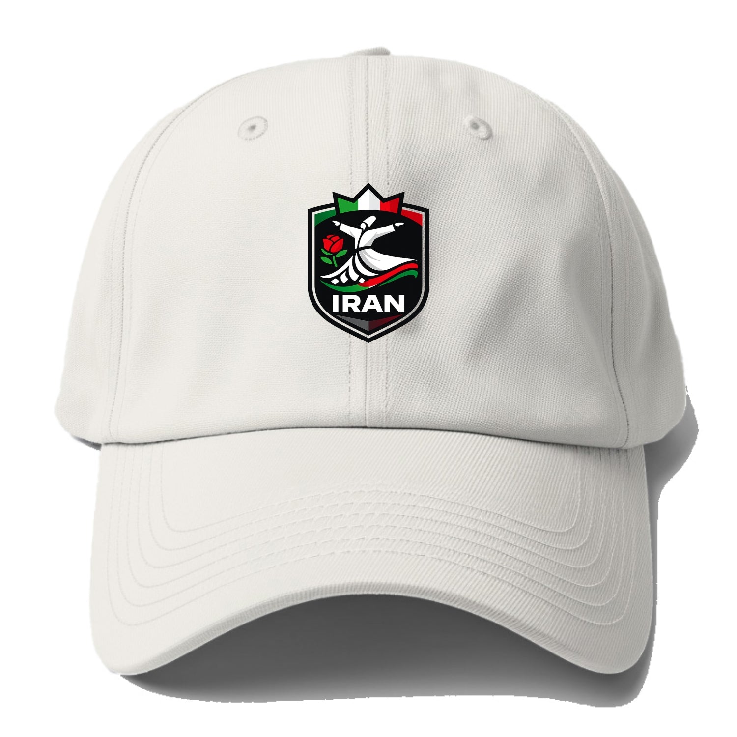 Iran Rumi Poetry Badge - Baseball Cap - Off White
