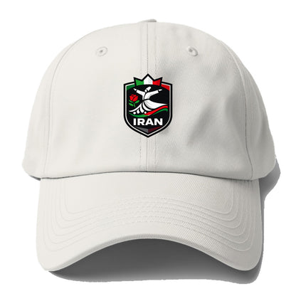 Iran Rumi Poetry Badge - Baseball Cap - Off White