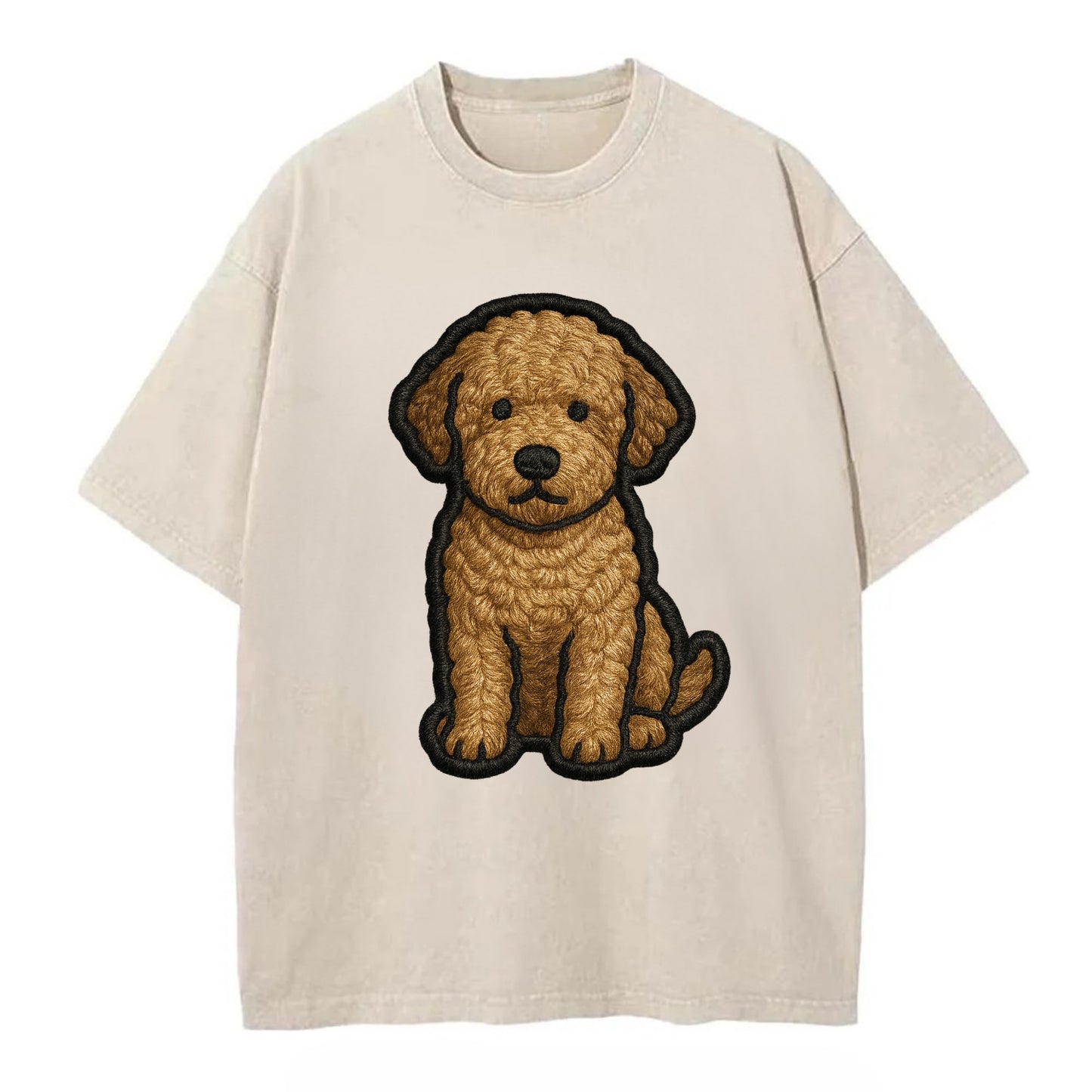 Lagotto Romagnolo - Modern truffle hunte - Vintage T-shirt - Off White