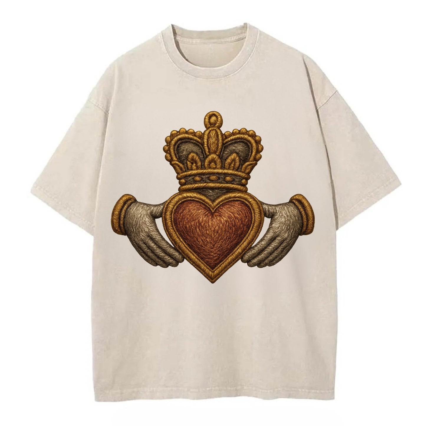 Claddagh  - Vintage T-shirt - Off White