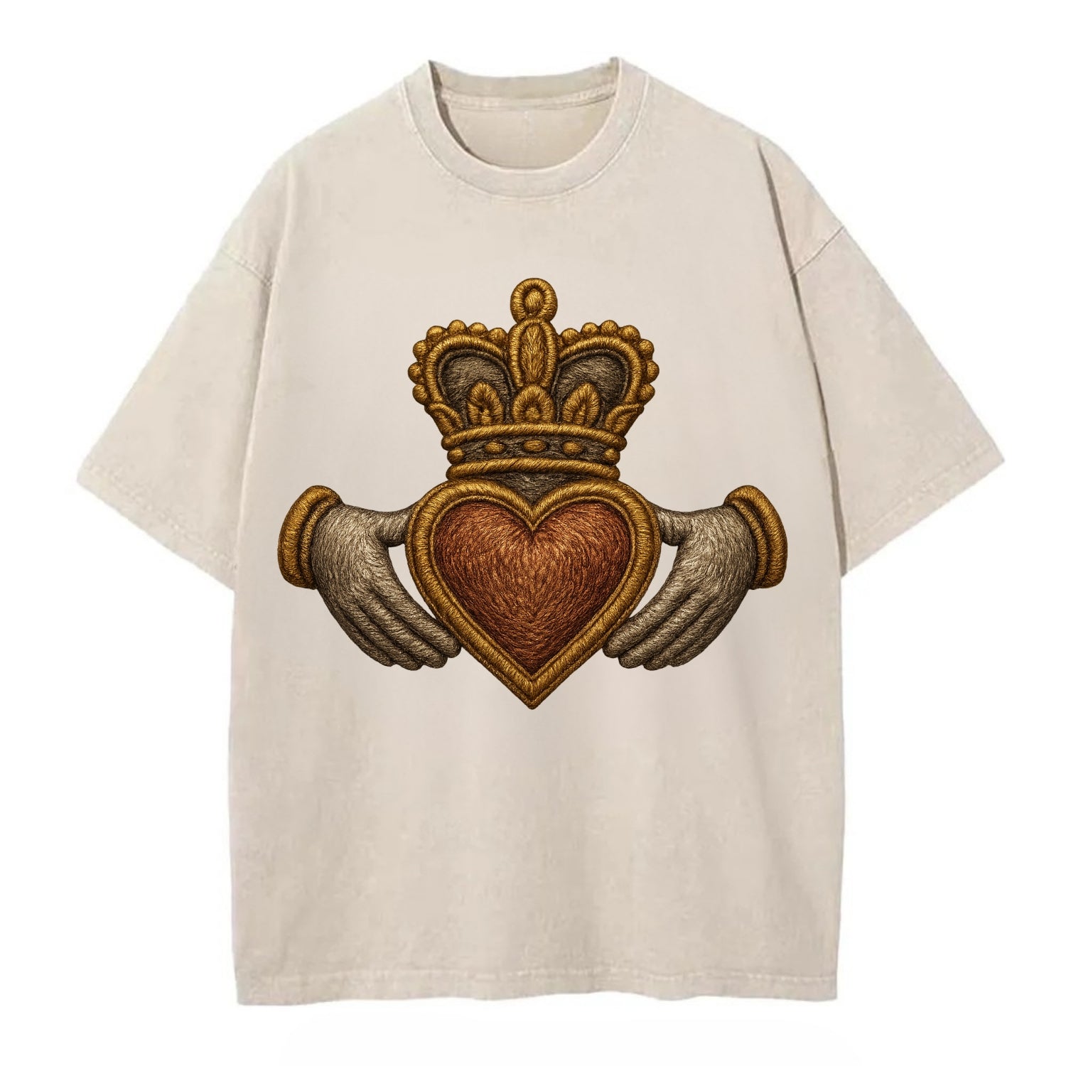 Claddagh  - Vintage T-shirt - Off White