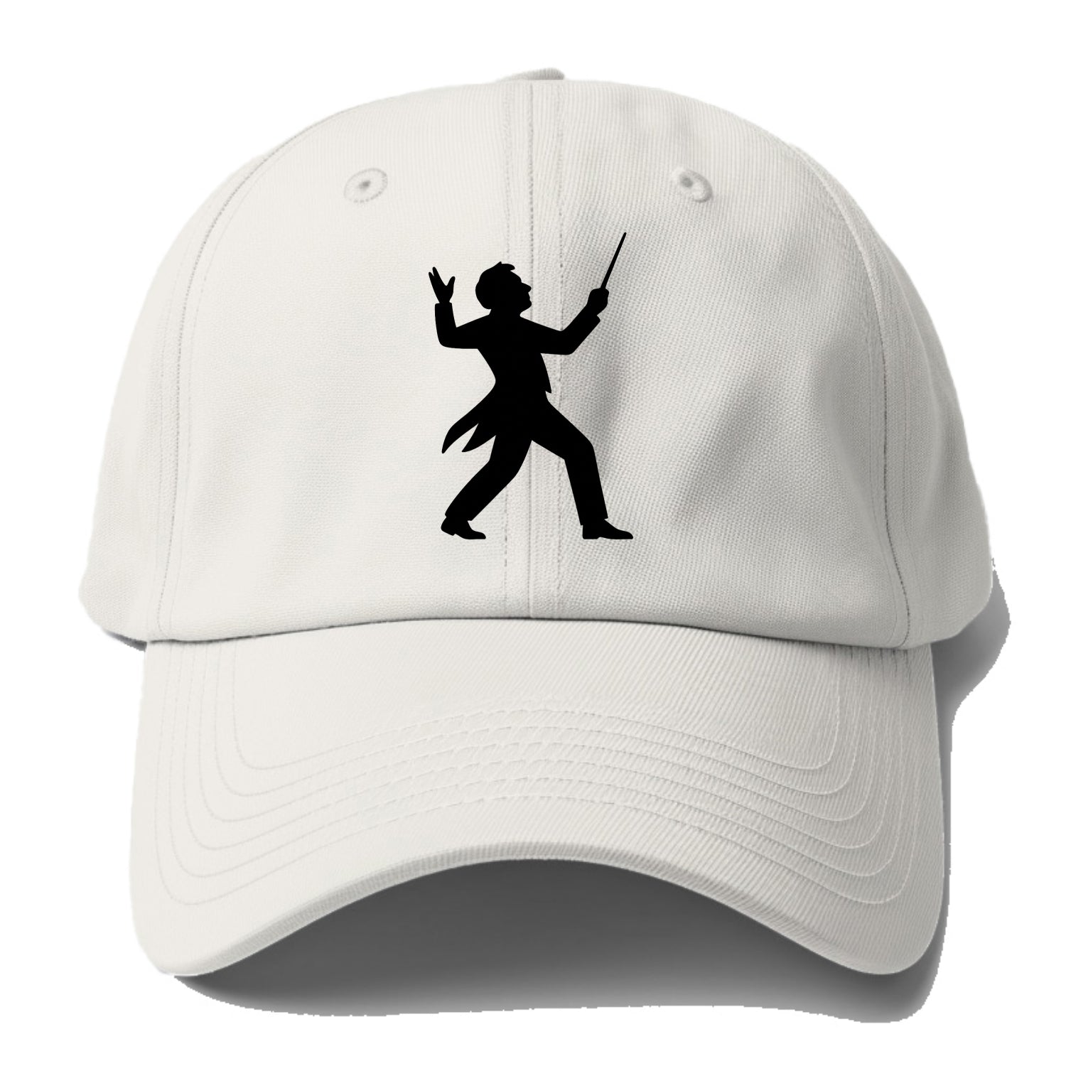 Conductor leading orchestra passionately - Baseball Cap - Off White
