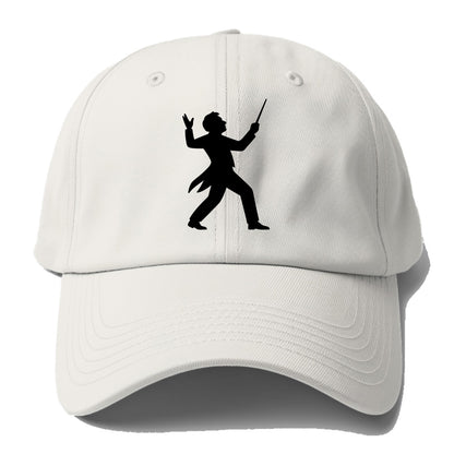 Conductor leading orchestra passionately - Baseball Cap - Off White