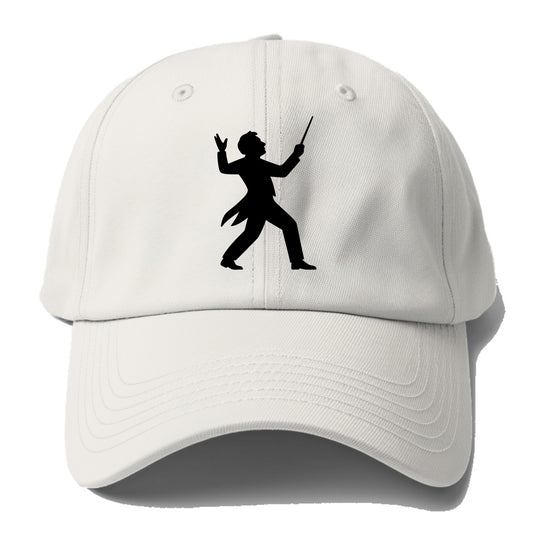 Conductor leading orchestra passionately - Baseball Cap - Off White