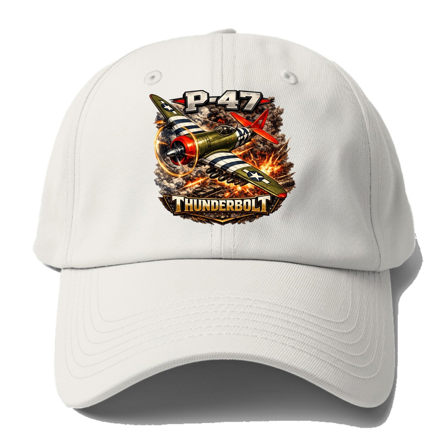 P 47 Thunderbolt - Baseball Cap For Big Heads - Off White