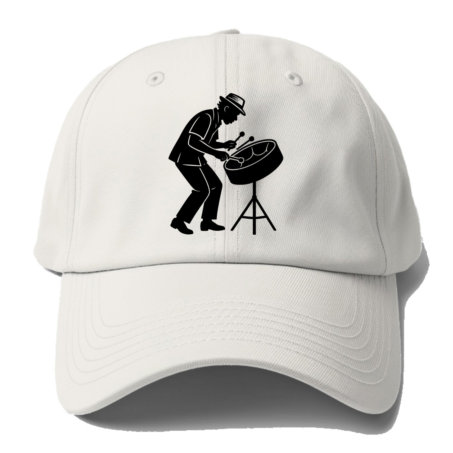 Steel drum player Caribbean rhythm - Baseball Cap - Off White