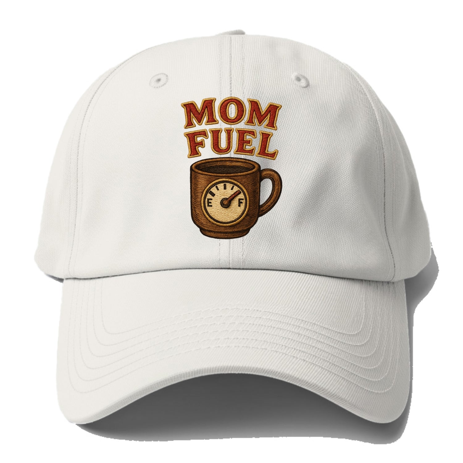 Mom Fuel  - Baseball Cap - Off White