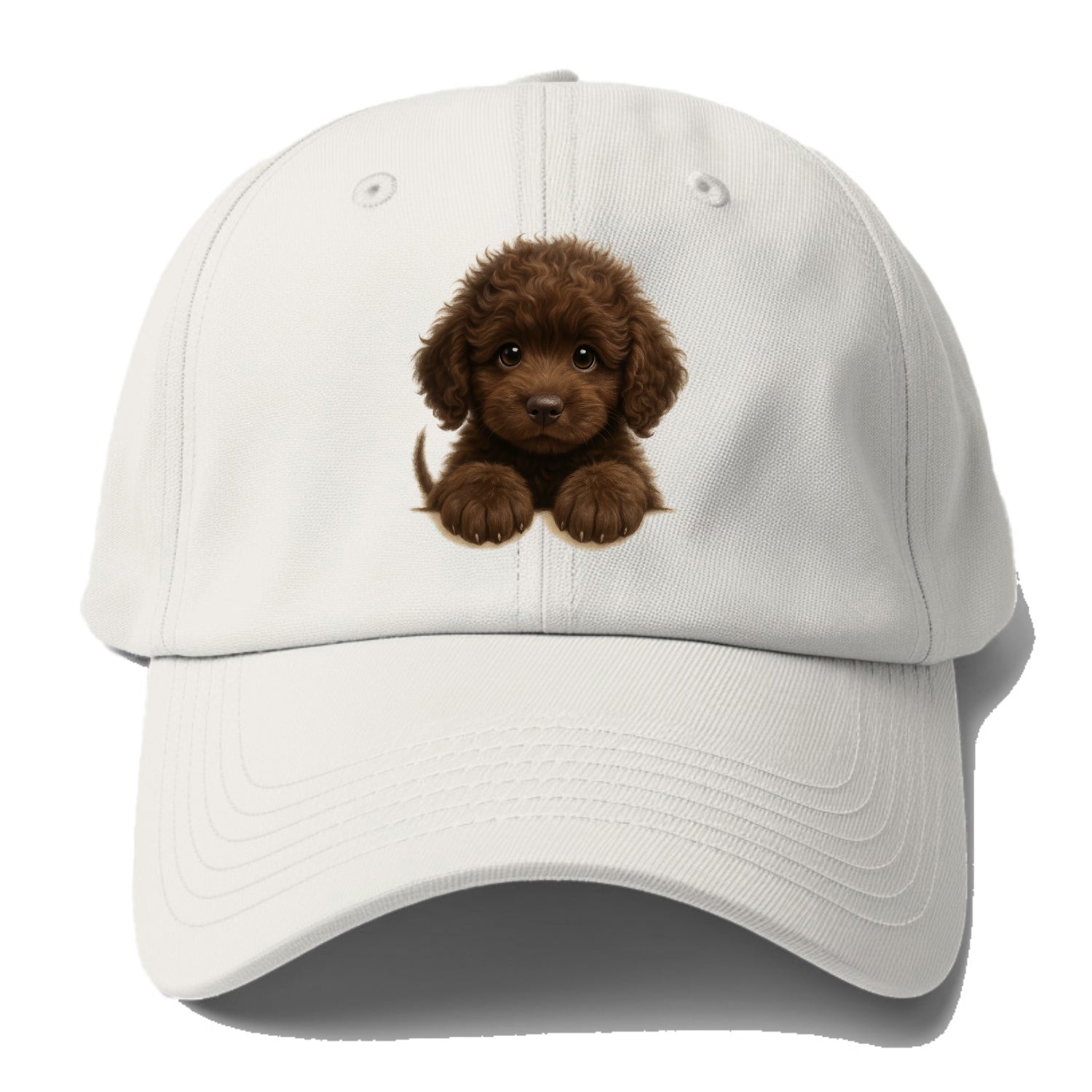 Irish Water Spaniel  - Baseball Cap - Off White