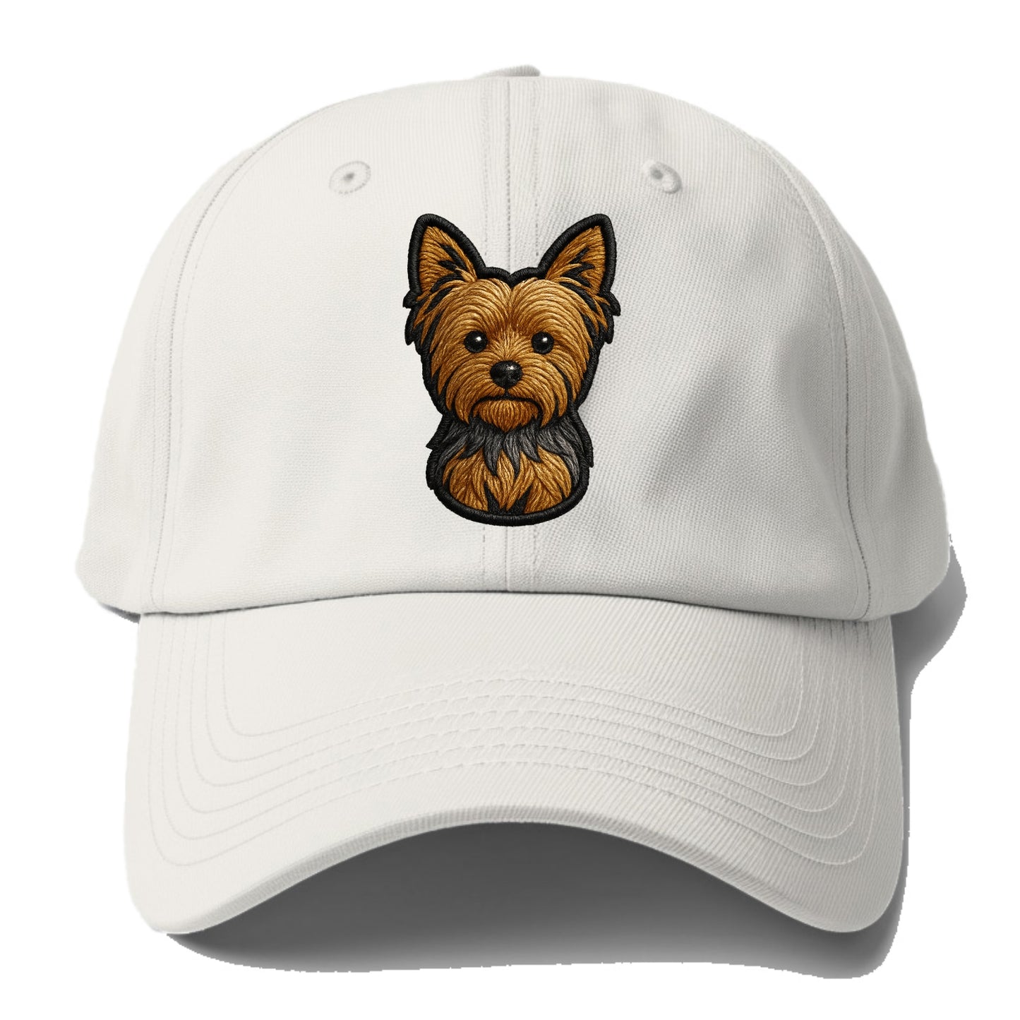 Yorkshire Terrier - Modern tiny dog logo - Baseball Cap For Big Heads - Off White