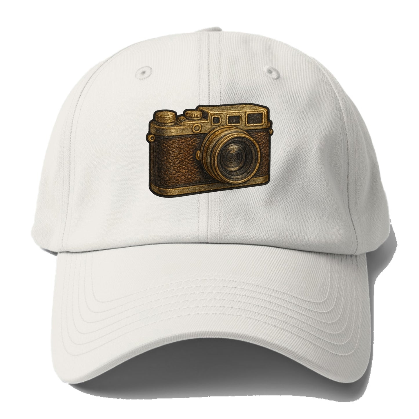 Film Camera  - Baseball Cap For Big Heads - Off White