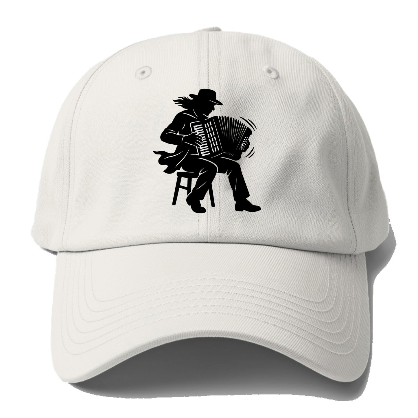 Accordion player street musician - Baseball Cap For Big Heads - Off White