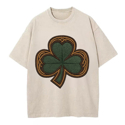 Shamrock  - Vintage T-shirt - Off White