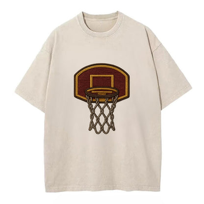 Basketball Hoop  - Vintage T-shirt - Off White